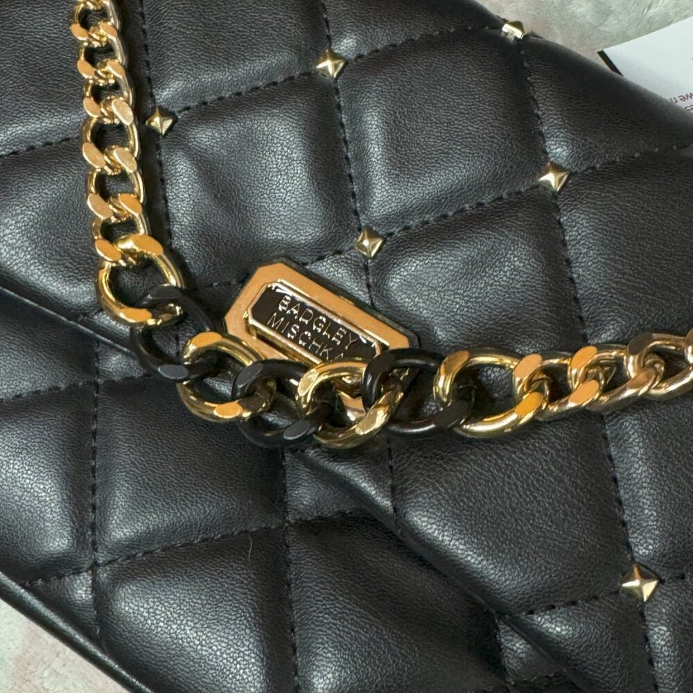 Badgley Mischka Diamond Quilted Studs Crossbody - NWT - Picture 7 of 15